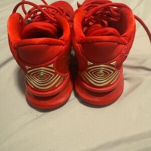 Kids Red and Gold Athletic Shoes